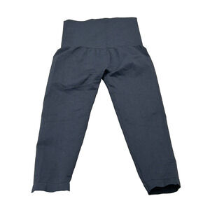 Assets By Sara Blakely Women's Black Stretch High Waist Cropped‎ Leggings Size L